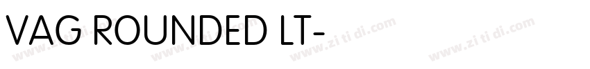 VAG ROUNDED LT字体转换